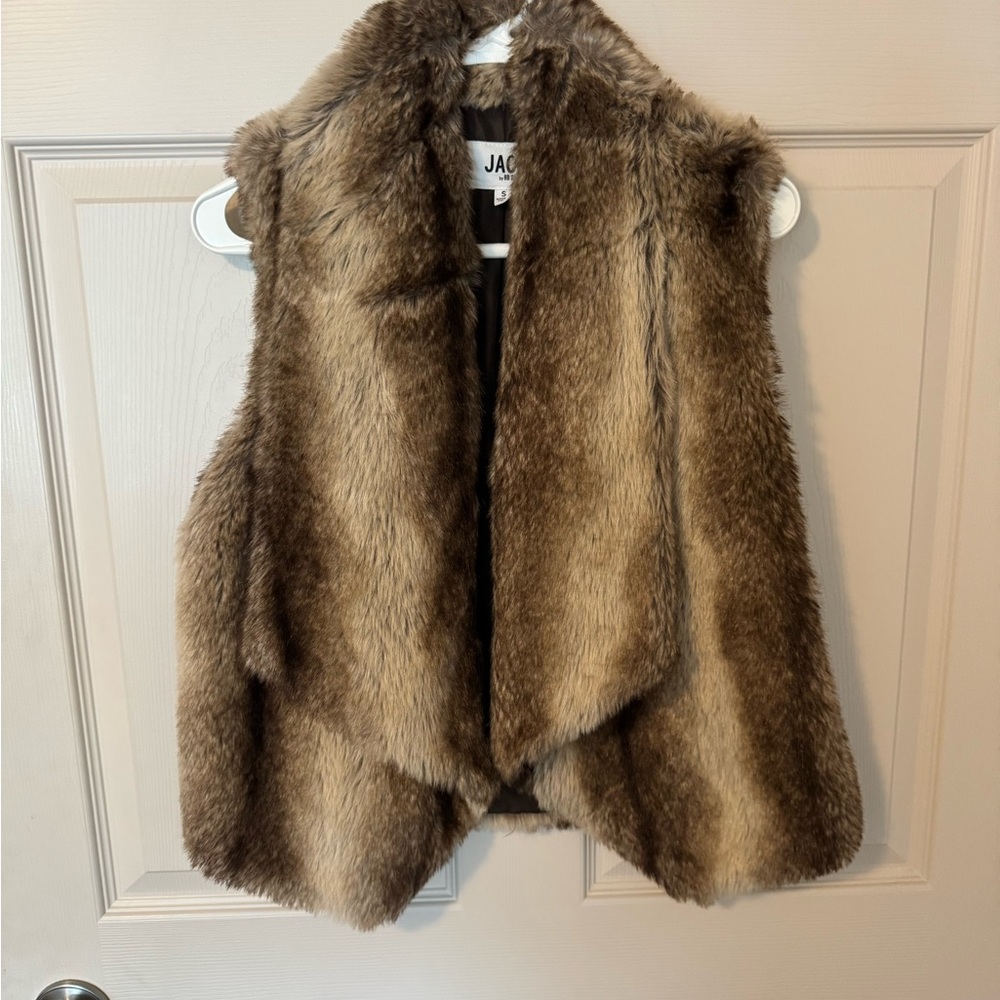 Brown Faux Fur Vest